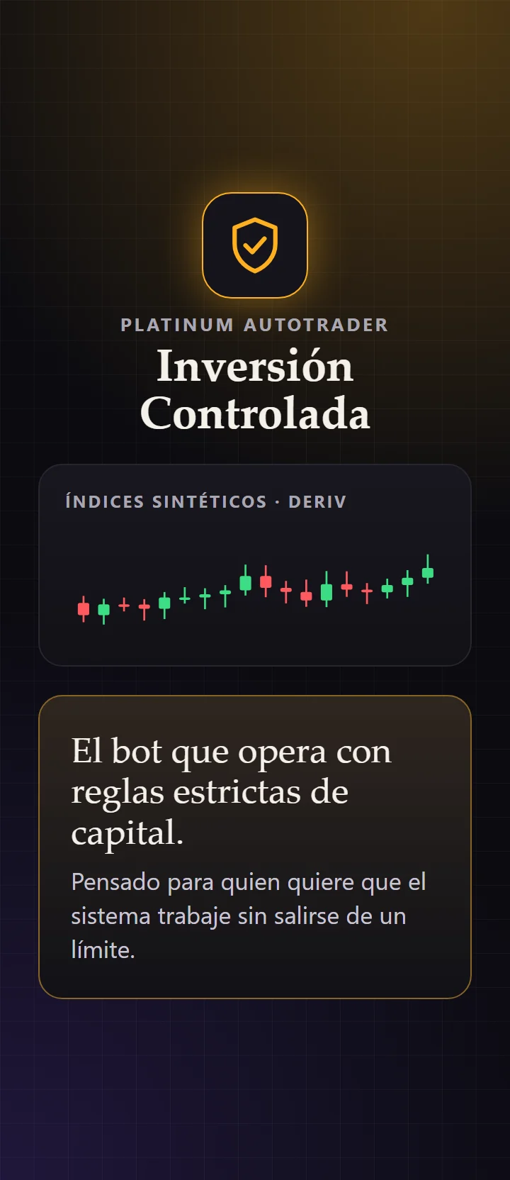 Inversión Controlada: el bot que opera con reglas estrictas de capital